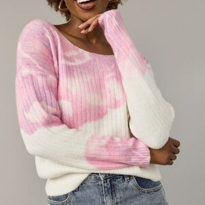 Miami Pink and Cream Women's Sweater